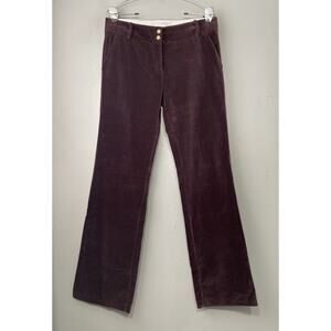 To The Max Brown Velvet Pants Size 8 Chocolate Bootcut Y2K Classic Office Siren